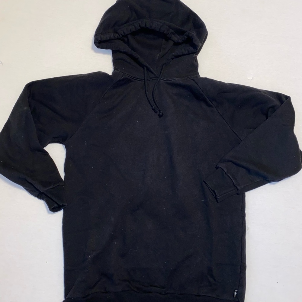 Black Hooded Women's Pullover Sweatshirt